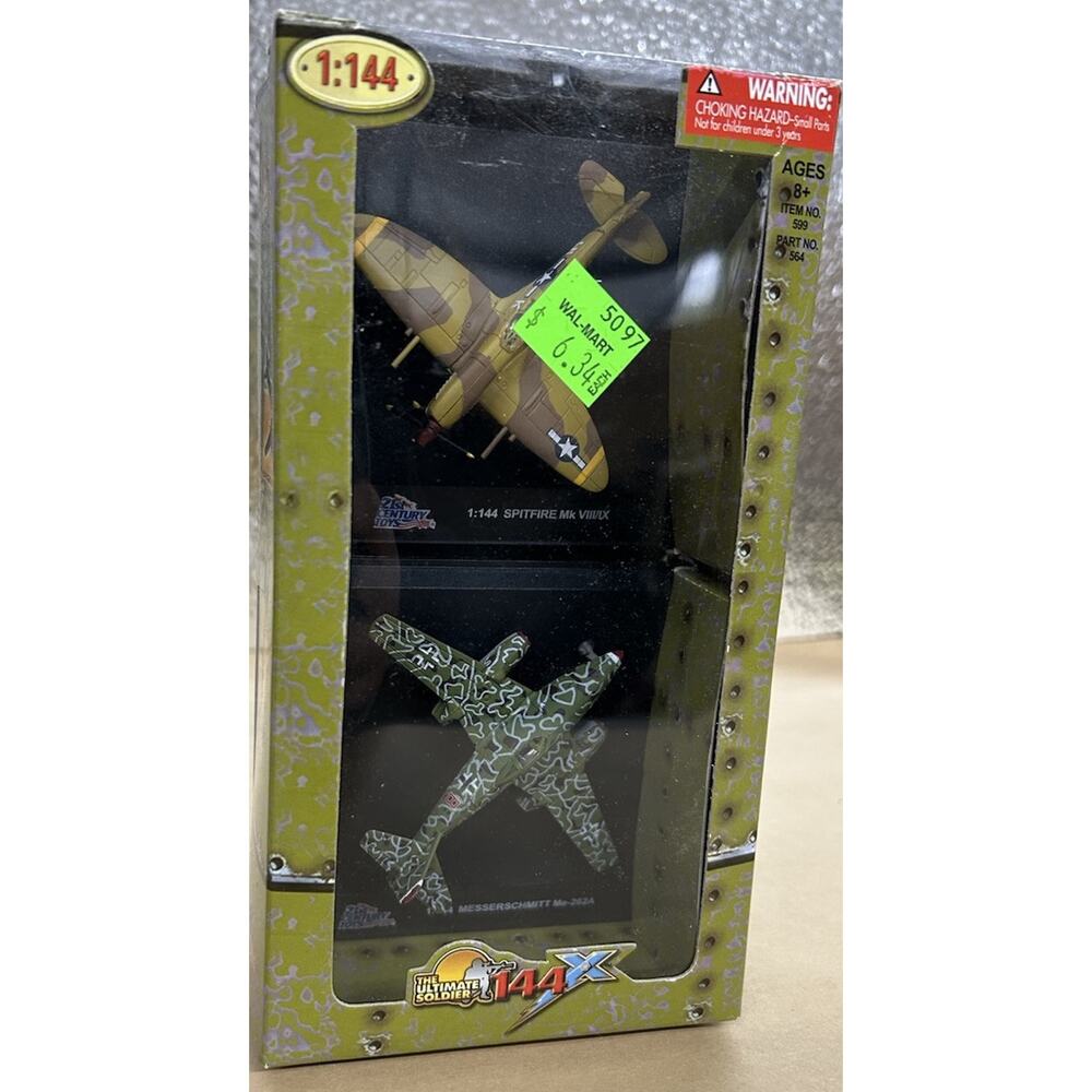 21st Century Toys 144X Ultimate 1:144 Spitfire & Messerschmitt 2 Pack Model